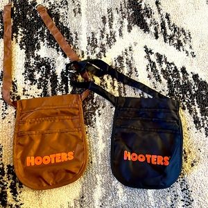 Hooters pouch. One black. One brown